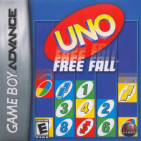 UNO Free Fall PAL GameBoy Advance PAL box art